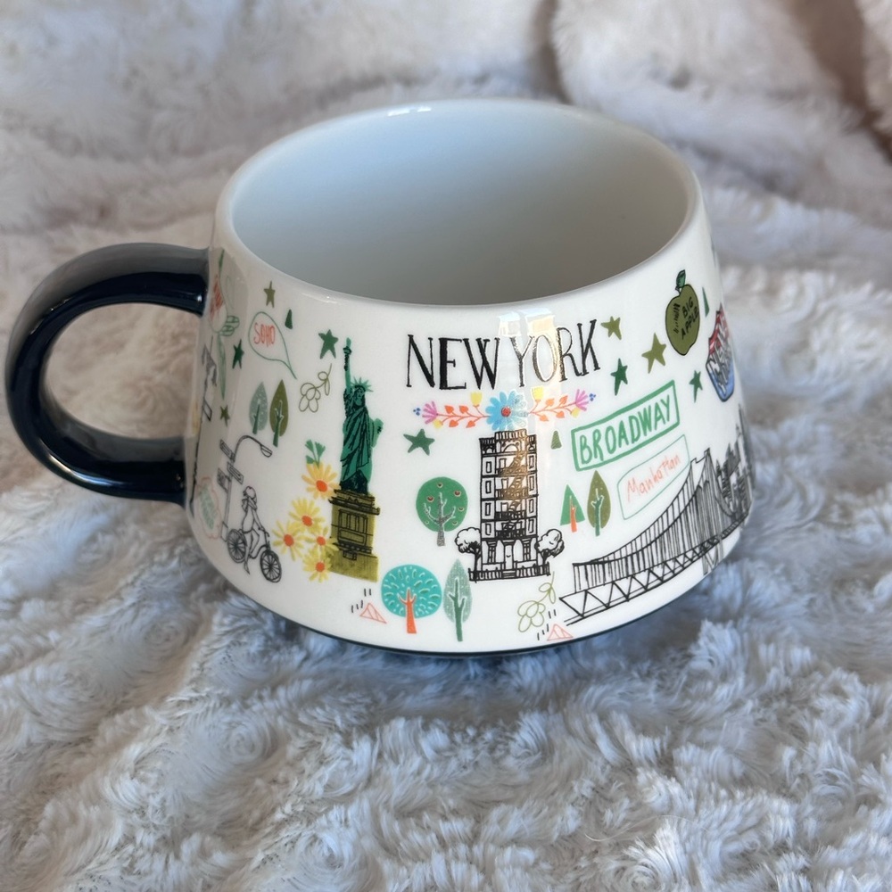 Grace Teaware New York Big Apple Cityscape Fine Porcelain Coffee Tea Mug 16 oz